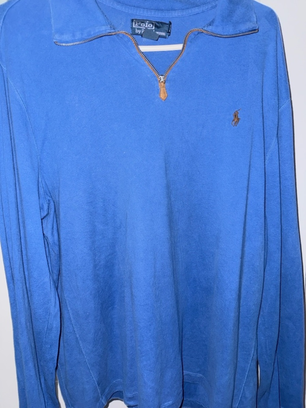 Polo by Ralph Lauren Blue Quarter-Zip Pullover